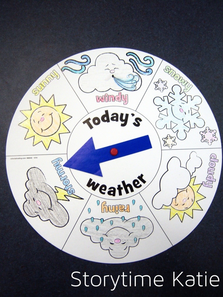 for weather Weather! wheel  preschoolers  storytime printable katie